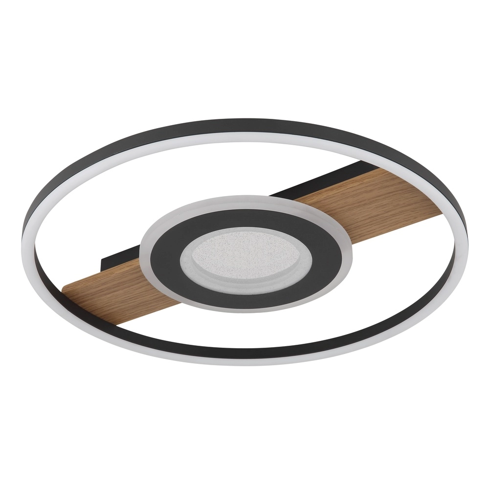 Lampe de plafond noire Pikara Conception en bois Globo 9007371462711