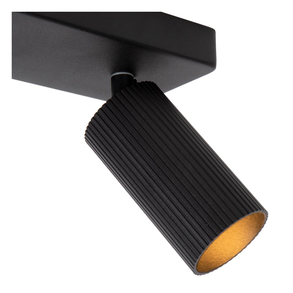 Emplacement de plafond monté en surface Clubs 2-noir clair Lucide 5411212093509