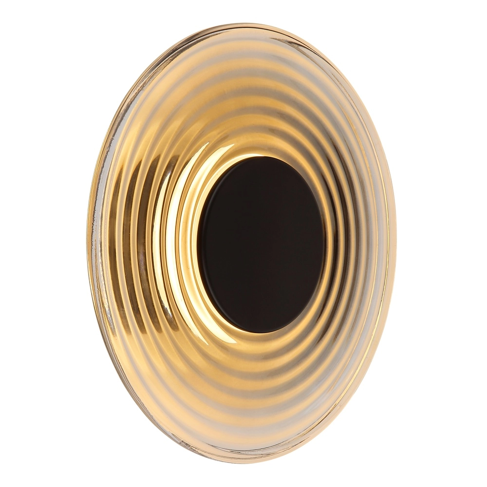 Lampe murale dorée Janell Noir