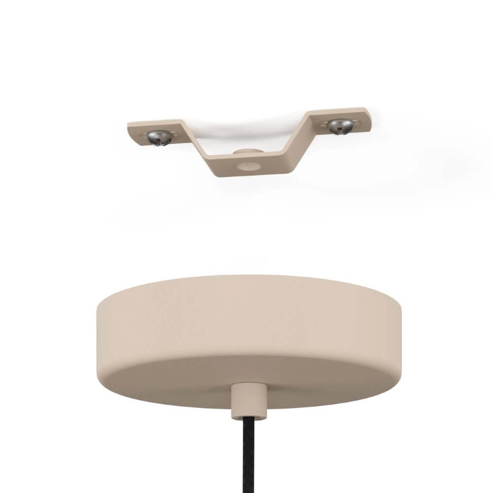 Lampe à suspension marron sable Podere Ø 42,5 cm Eglo 9008606274079