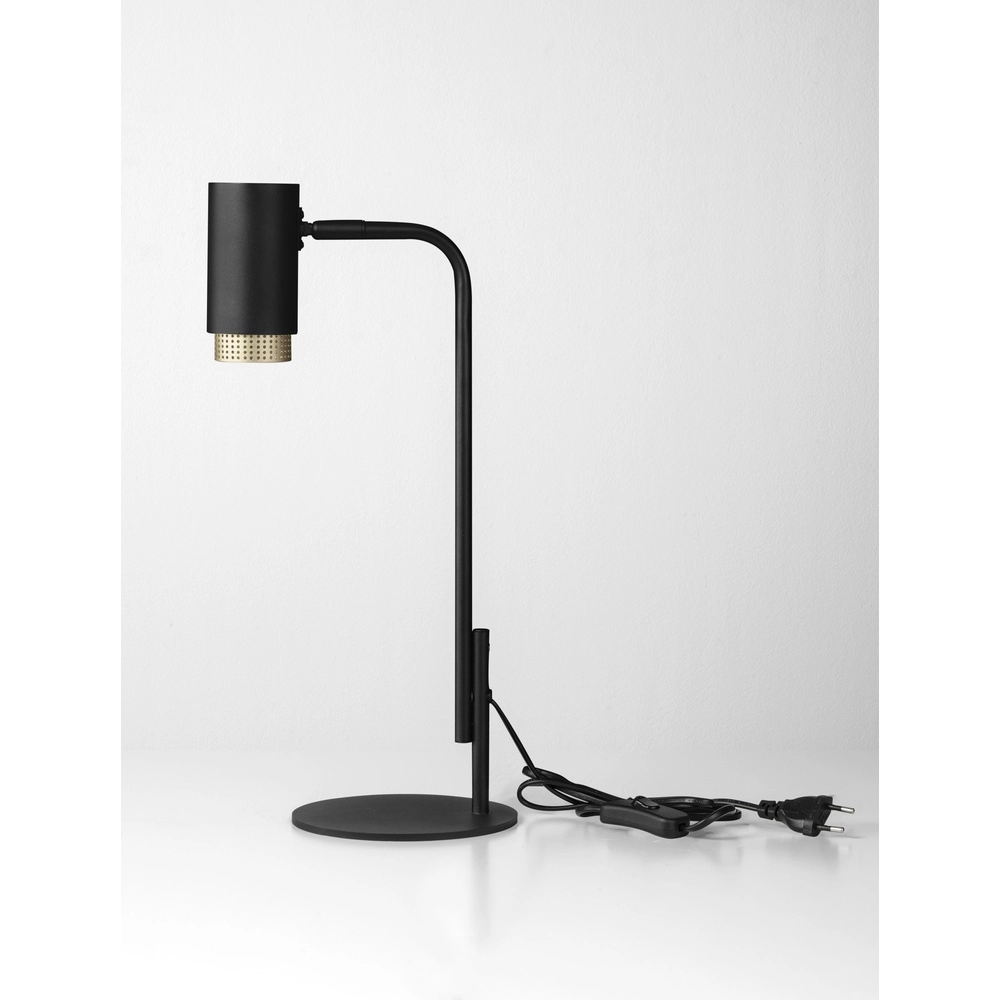Lampe de bureau Nessi noir avec or Lyora 5212017475206