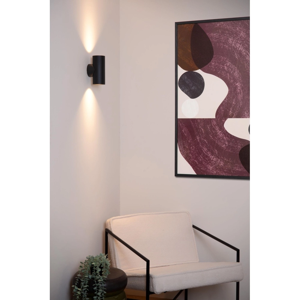 Projecteur mural Bondi Noir Haut & Descendant Lucide 5411212093684