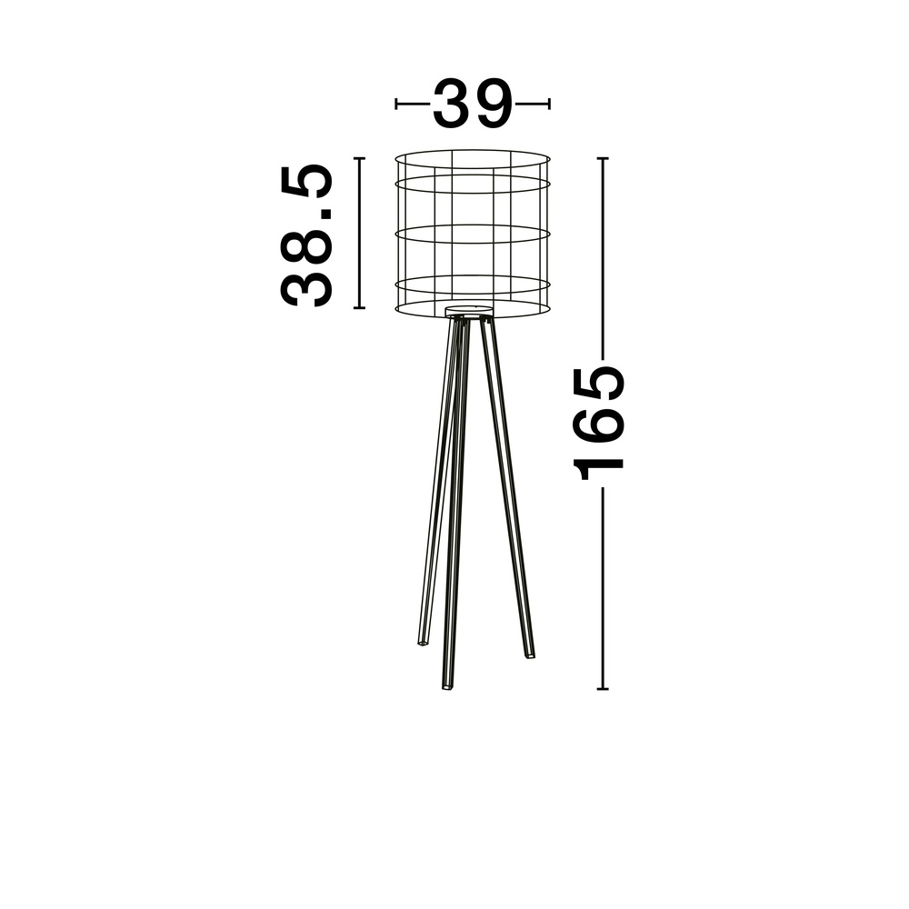 Lampadaire Plette Rotin Lyora 5212017453006