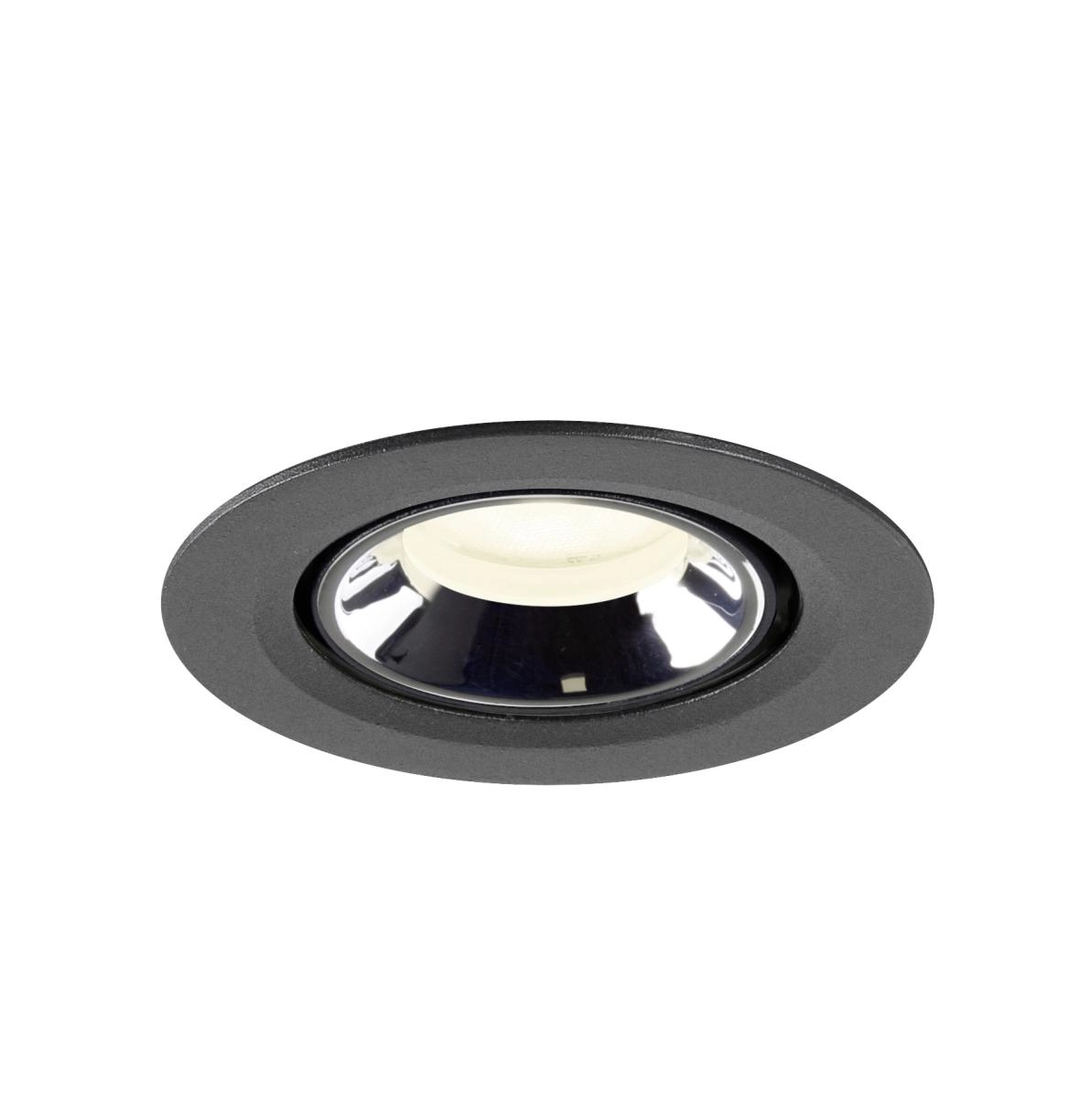 Spot encastré Numinos Gimble XS noir/chrome 4000K - 55 deg SLV 4024163306843