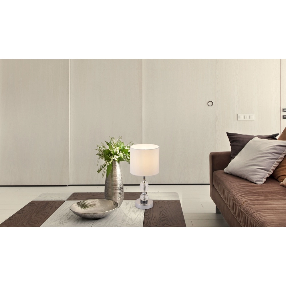 Lampe de table classique Bronn Chrome 47cm Globo 9007371382361