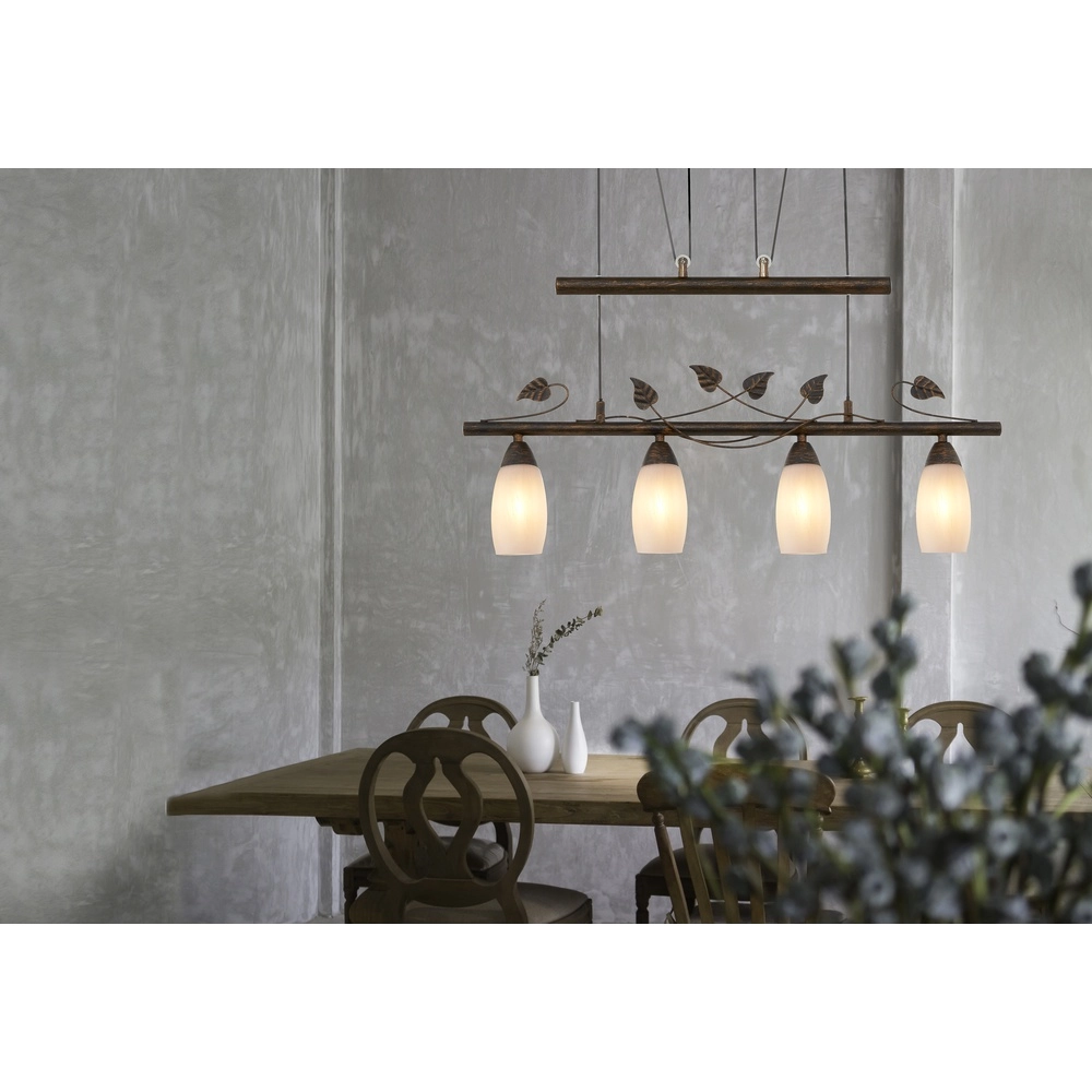 Lampe pendante classique Venezia Brown Globo 9007371475629
