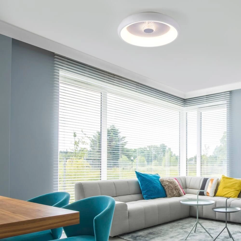 Plafonnier rond Vertigo blanc Ø 46,5cm Just Light 4043689994709