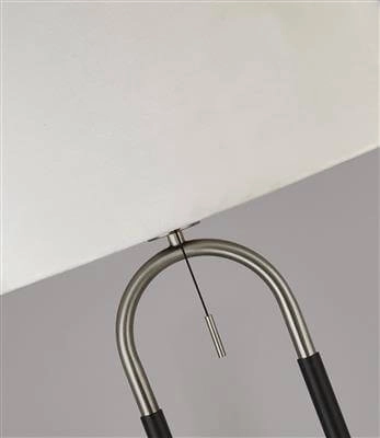 Lampadaire Jazz 161cm noir avec crème Searchlight 5053423193076