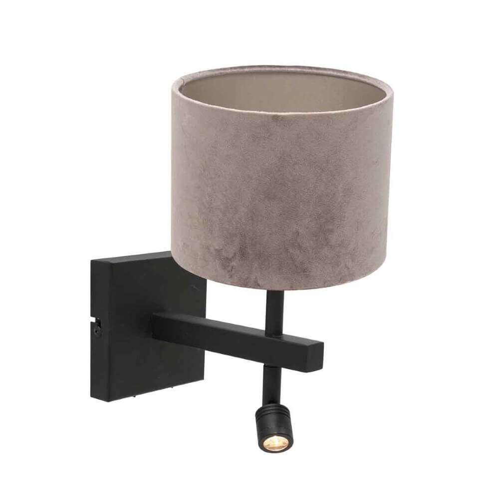 Lampe de chevet en velours Stanger Lampe de chevet en velours Stanger