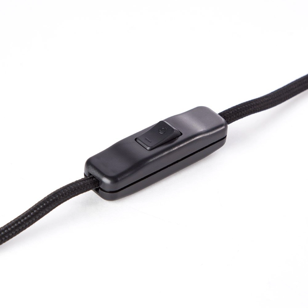 Lampe de table Sorana noir avec du bois Brilliant 4004353379116