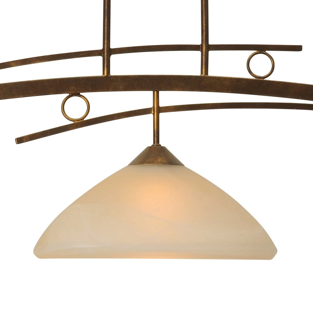 Lampe suspendue salle à manger Bolzano Brun bronze à 3 lumières Masterlight 8718121008356