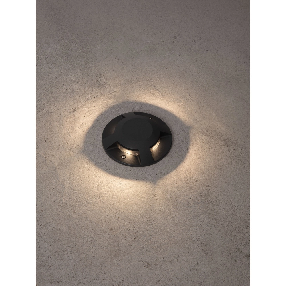 Emplacement plat monté en surface au sol Grado noir - 13W Lyora 5212017497918