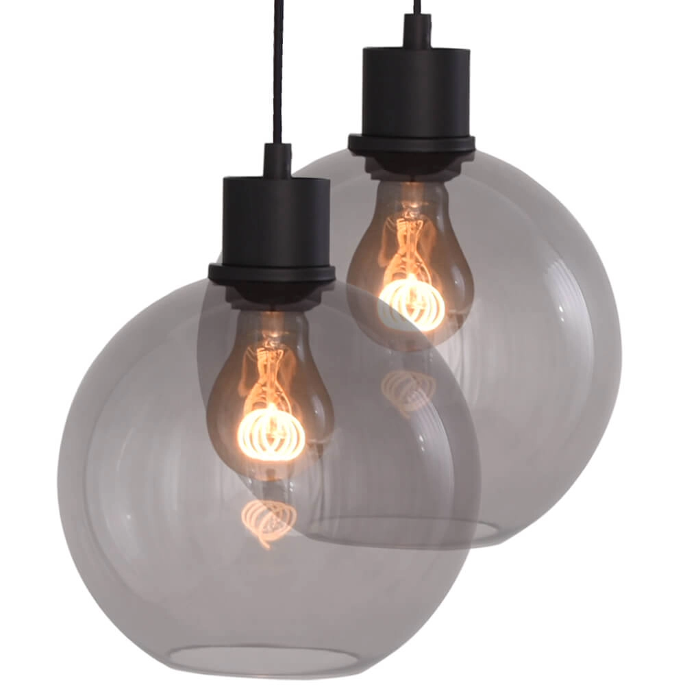 Lampe suspendue ovale Lazise Oval 8x Ø 20cm doré Masterlight 8718121303628