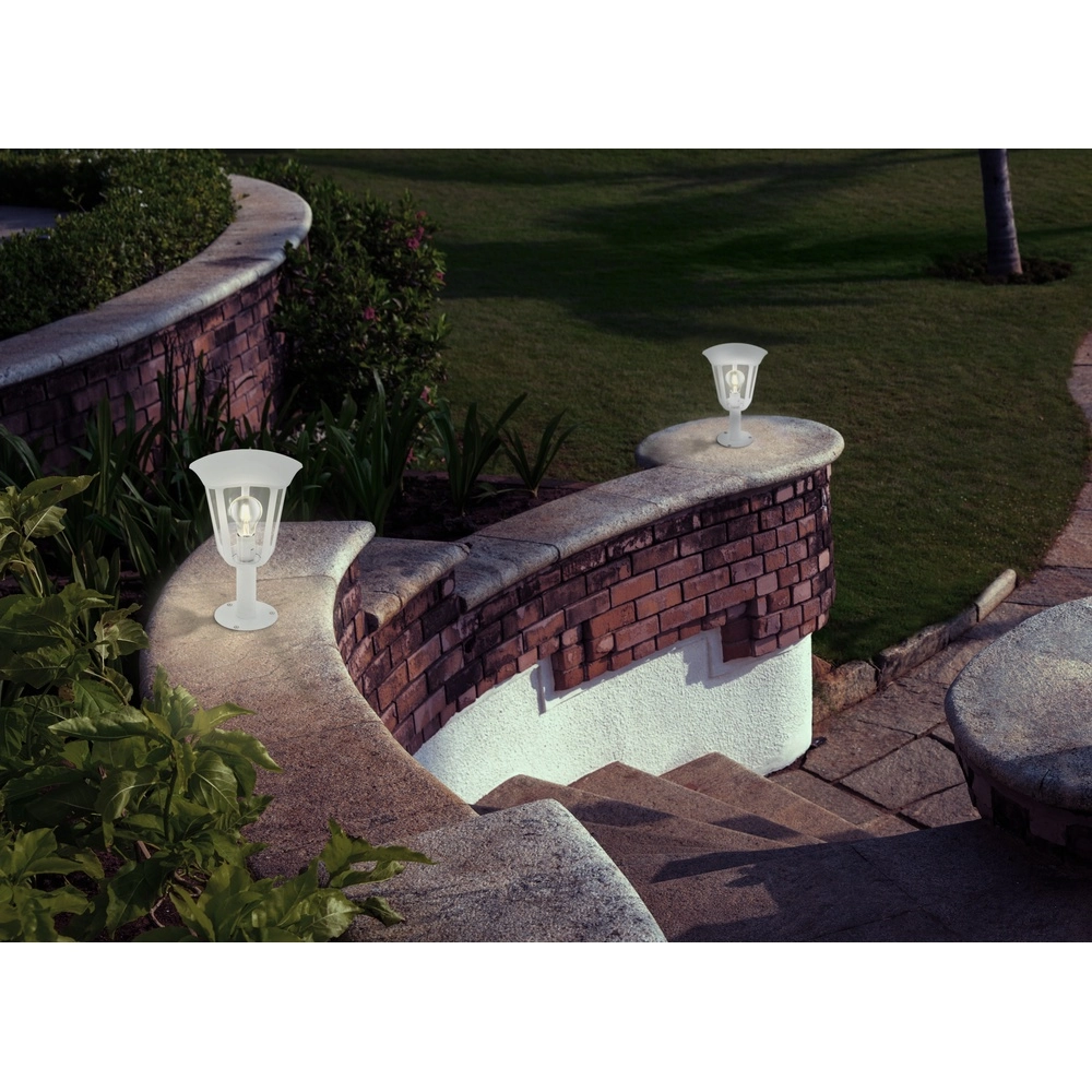 Lampe de jardin sur piédestal Monreale Blanc Eglo 9002759981174