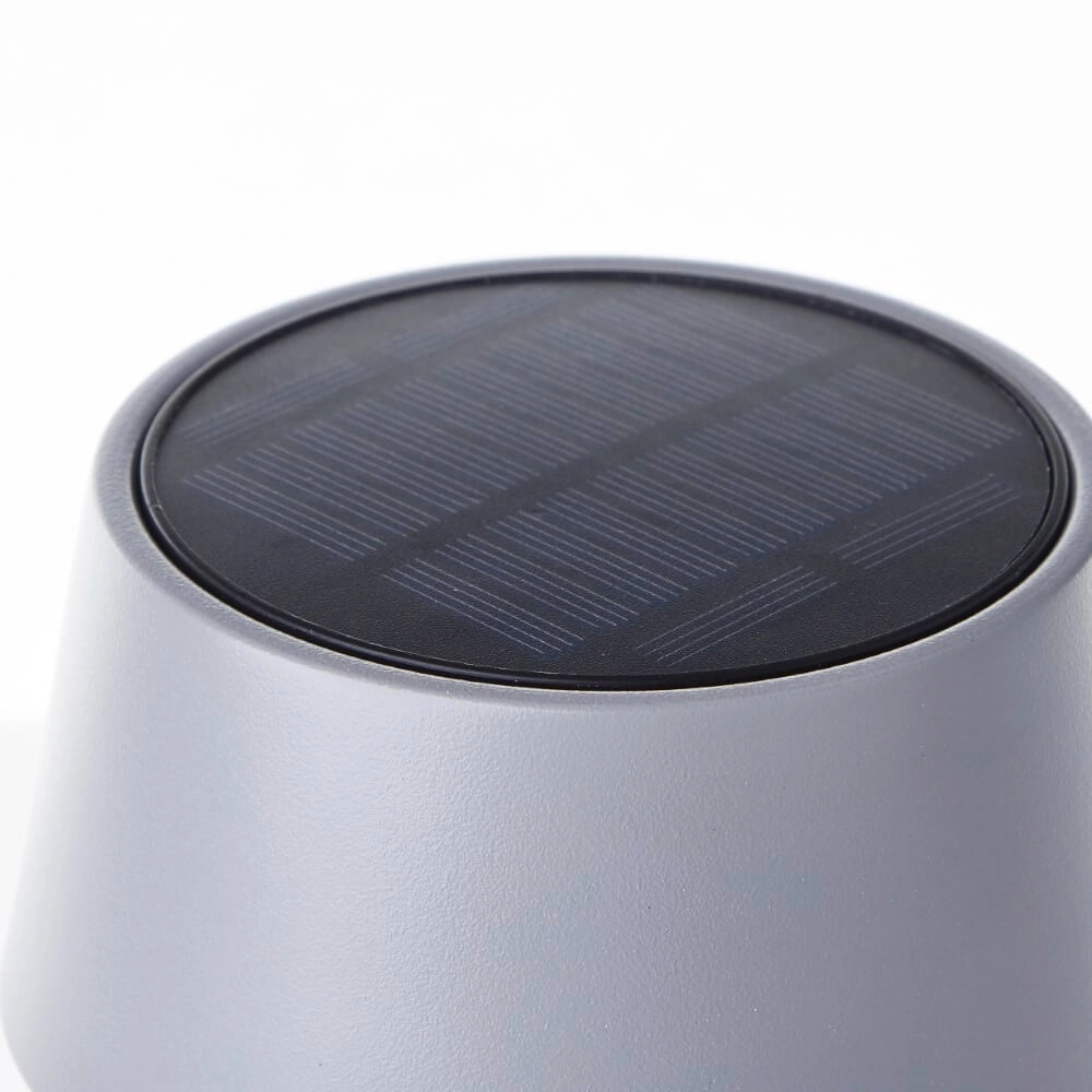 Lampe de table design grise Picco sur la batterie Brilliant 4004353437724