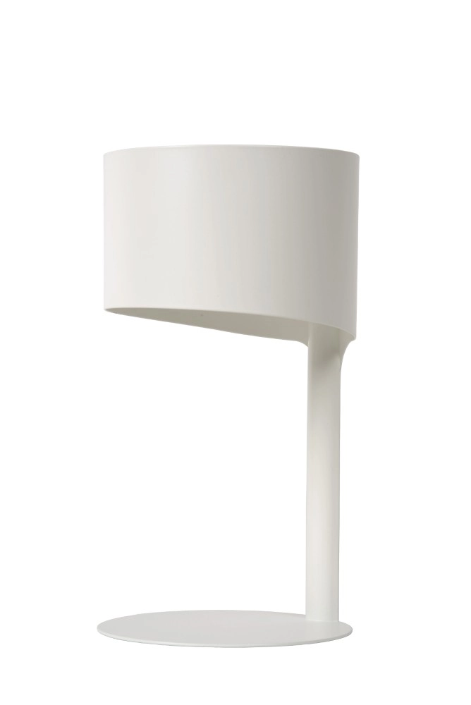 Lampe de table élégante Knulle Ø 15 cm de blanc Lucide 5411212450715