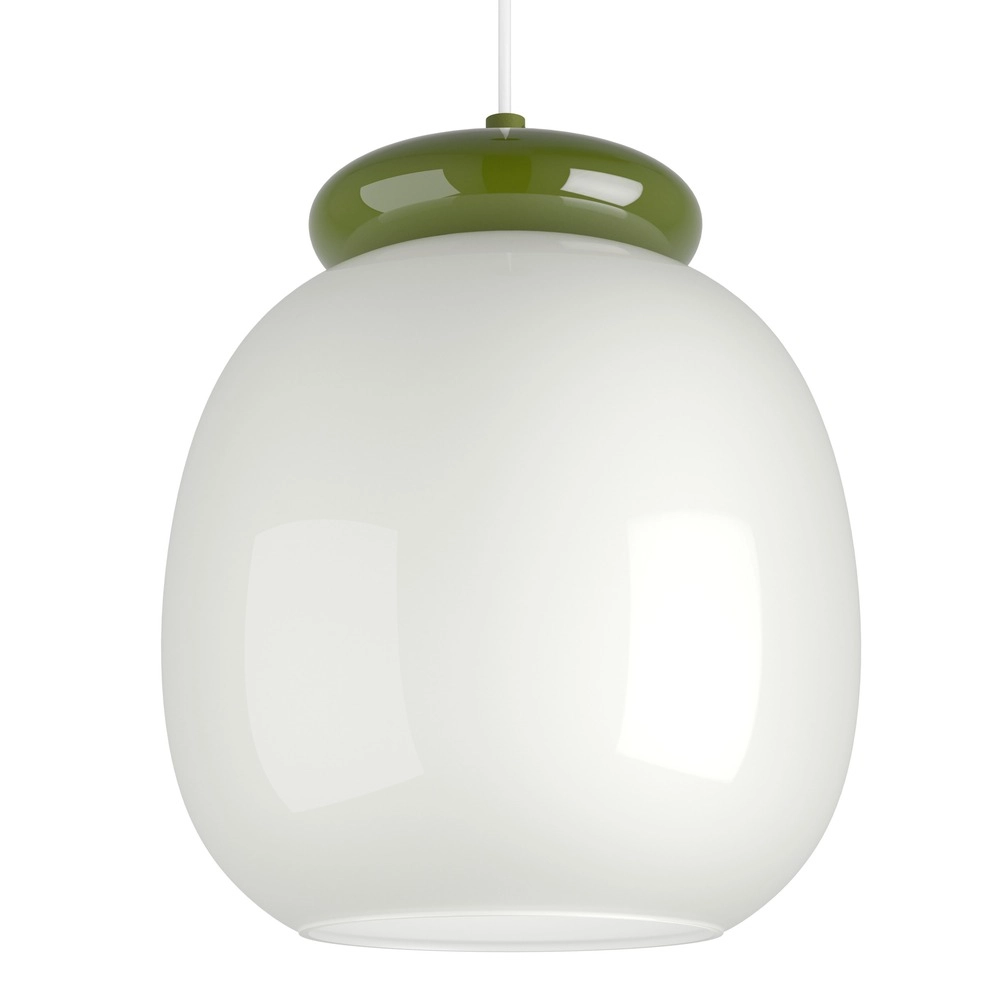 Lampe pendante de conception Berardelli blanc avec vert Ø 23cm Eglo 9008606404919