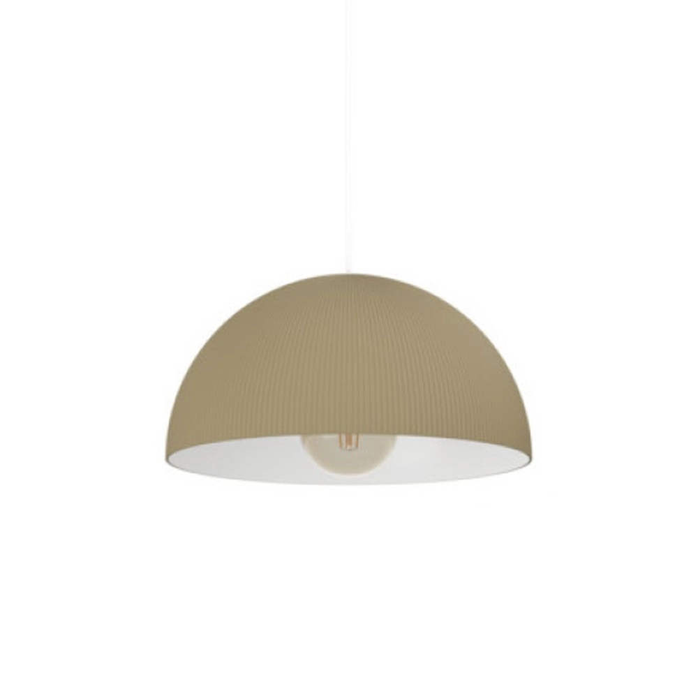 Lampe pendante de conception Gaetano 2 brun sable avec blanc Ø 30cm