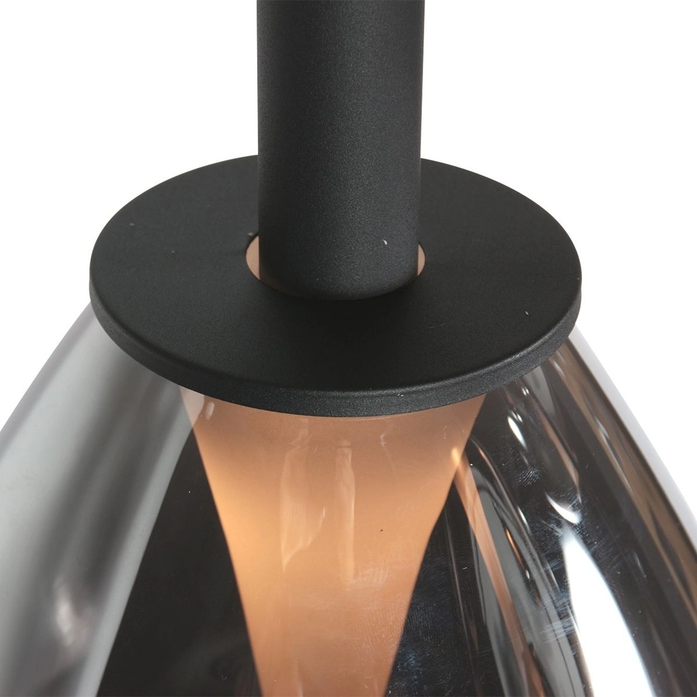 Suspension Glimsy 1 lumière noire Ø 14,5cm Steinhauer 8712746177985