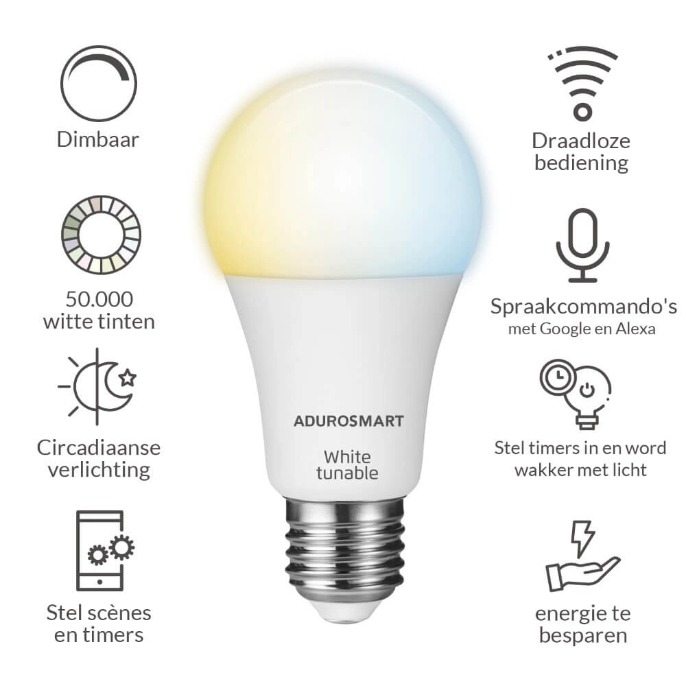 E27 - 800 lumen - 2700-6000K AduroSmart 644558228600