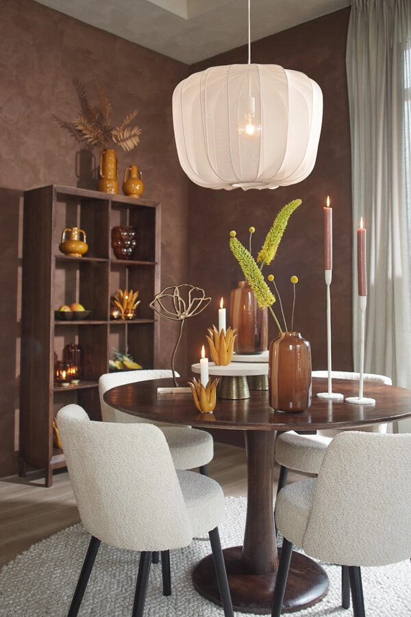 Suspension Japandi Plumeria crème Ø 60cm Light & Living 8717807651435