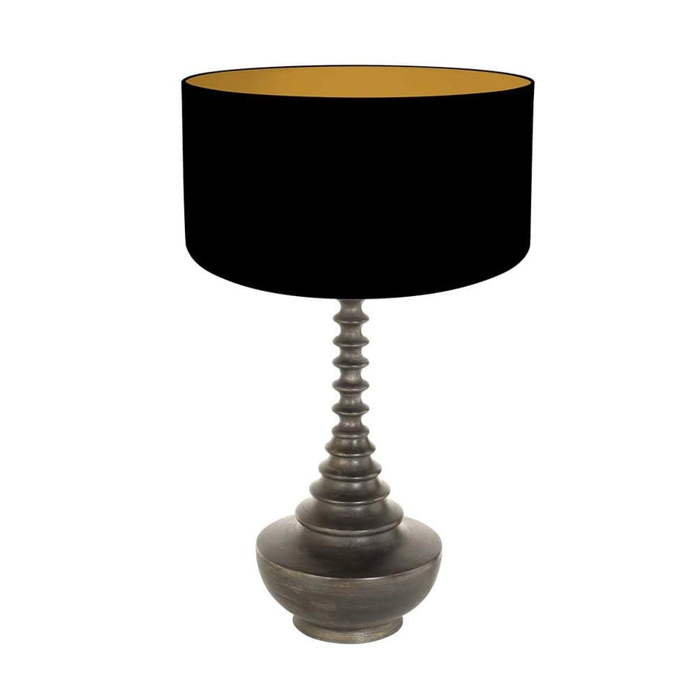 Lampe de table Bois noir 65cm Steinhauer 8712746175301