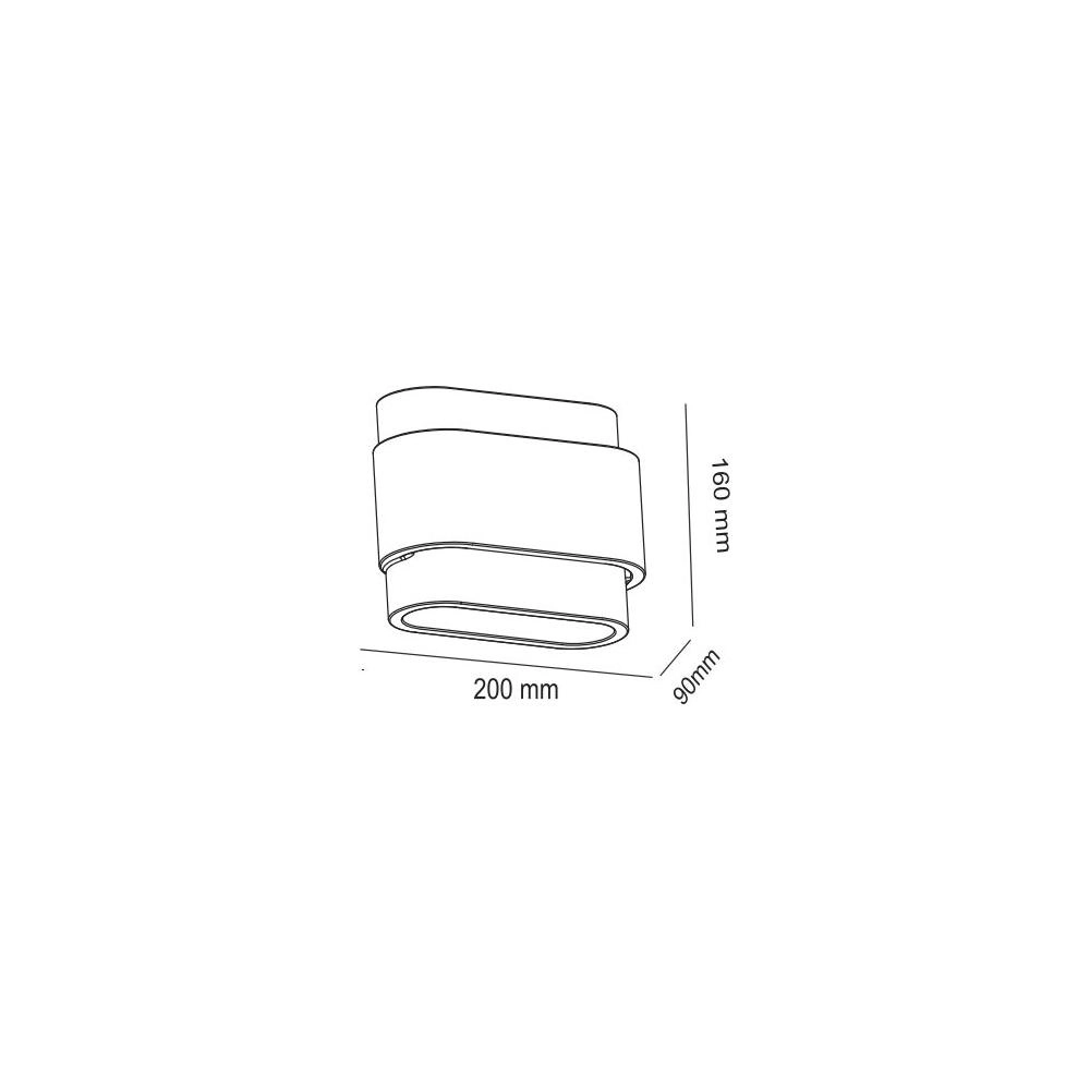 Applique murale unique Metz blanc Artdelight 8720701103122