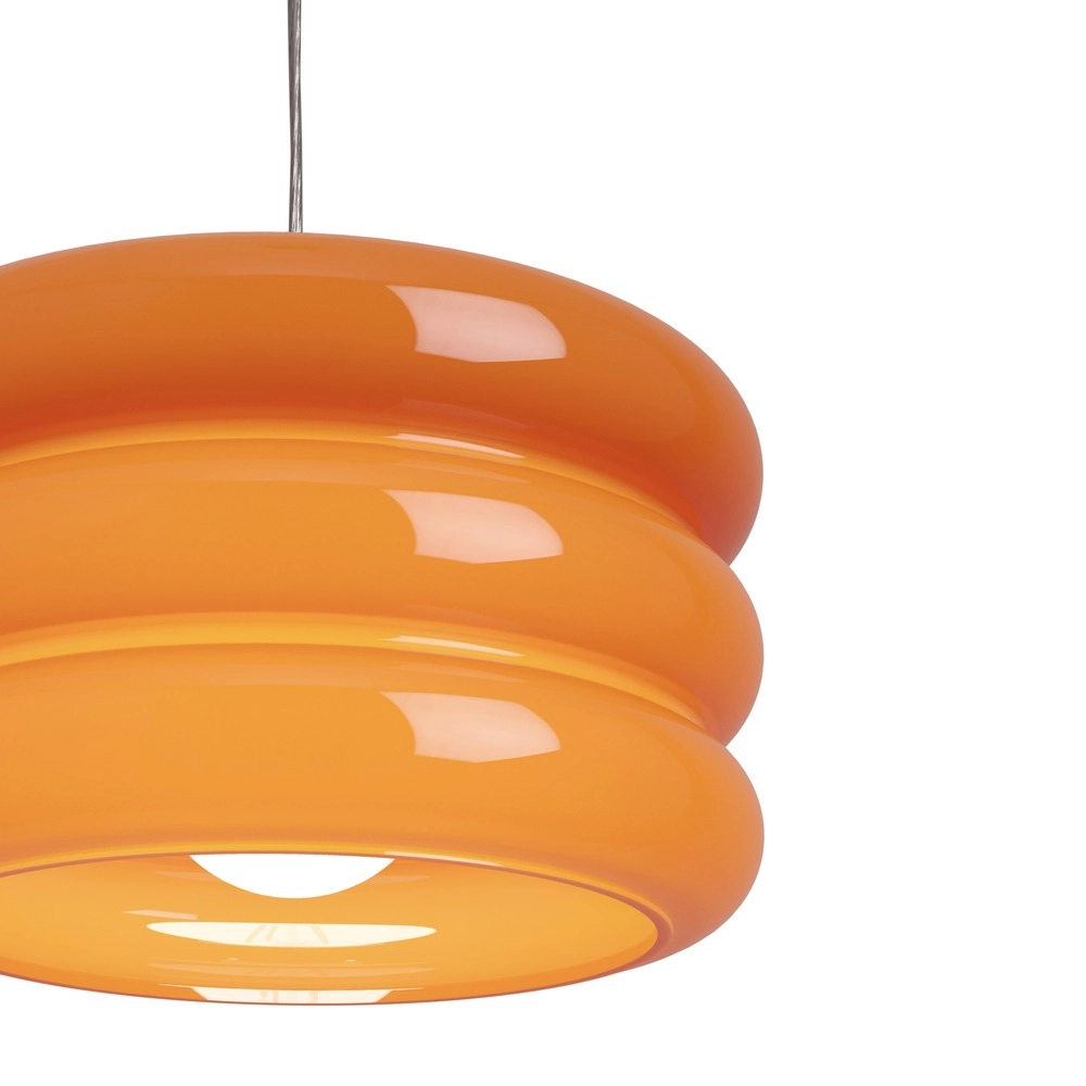 Lampe pendante de conception Tortora chrome avec orange Ø 20cm Eglo 9008606405565