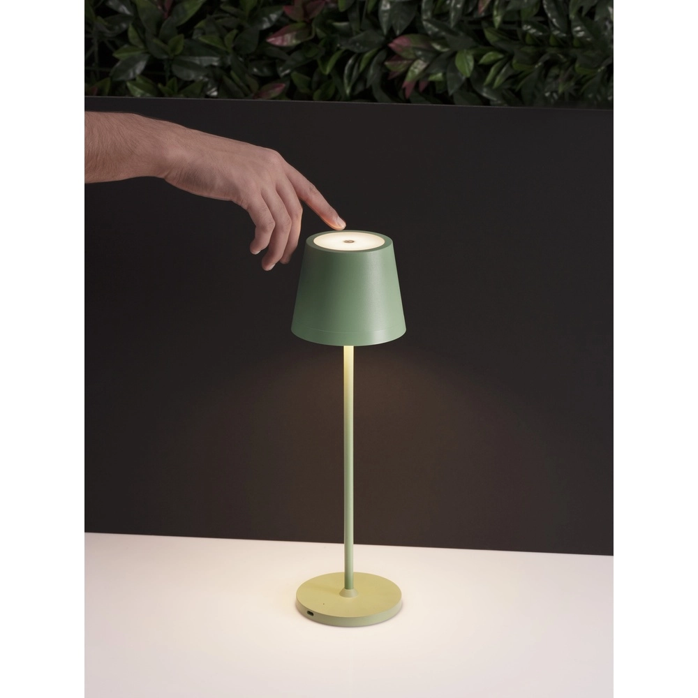 Lampe de table rechargeable Seina olive