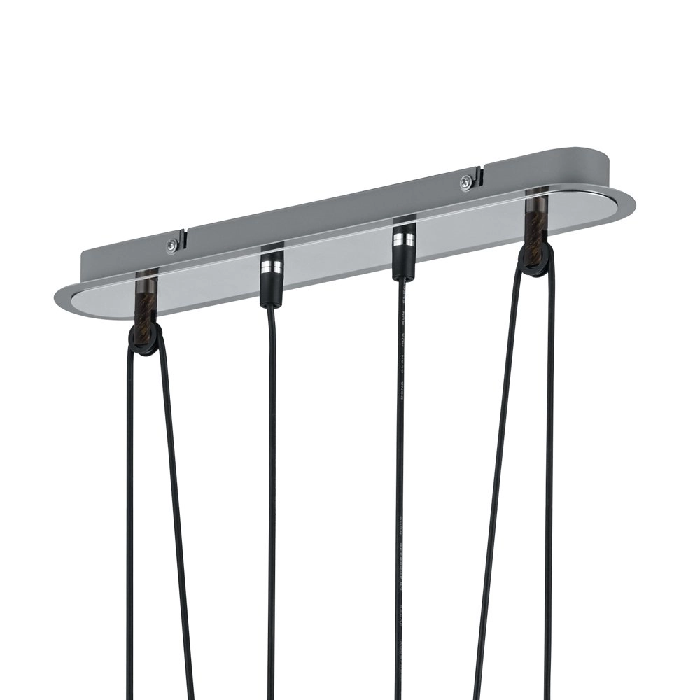 Lampe à suspension LED Levisto Nickel à 3 ampoules Trio 4017807281750