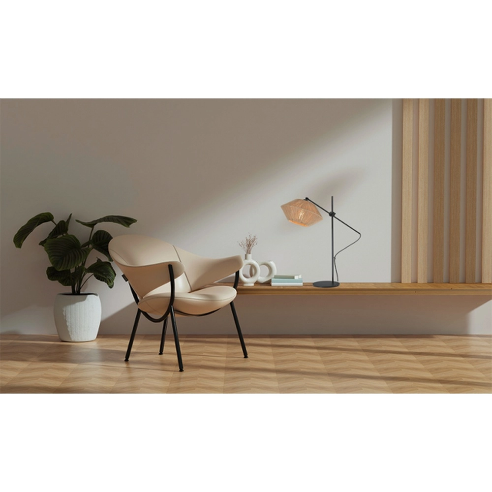 Lampe de table réglable Bicono avec une casquette en corde Ø 35cm Masterlight 8718121352848