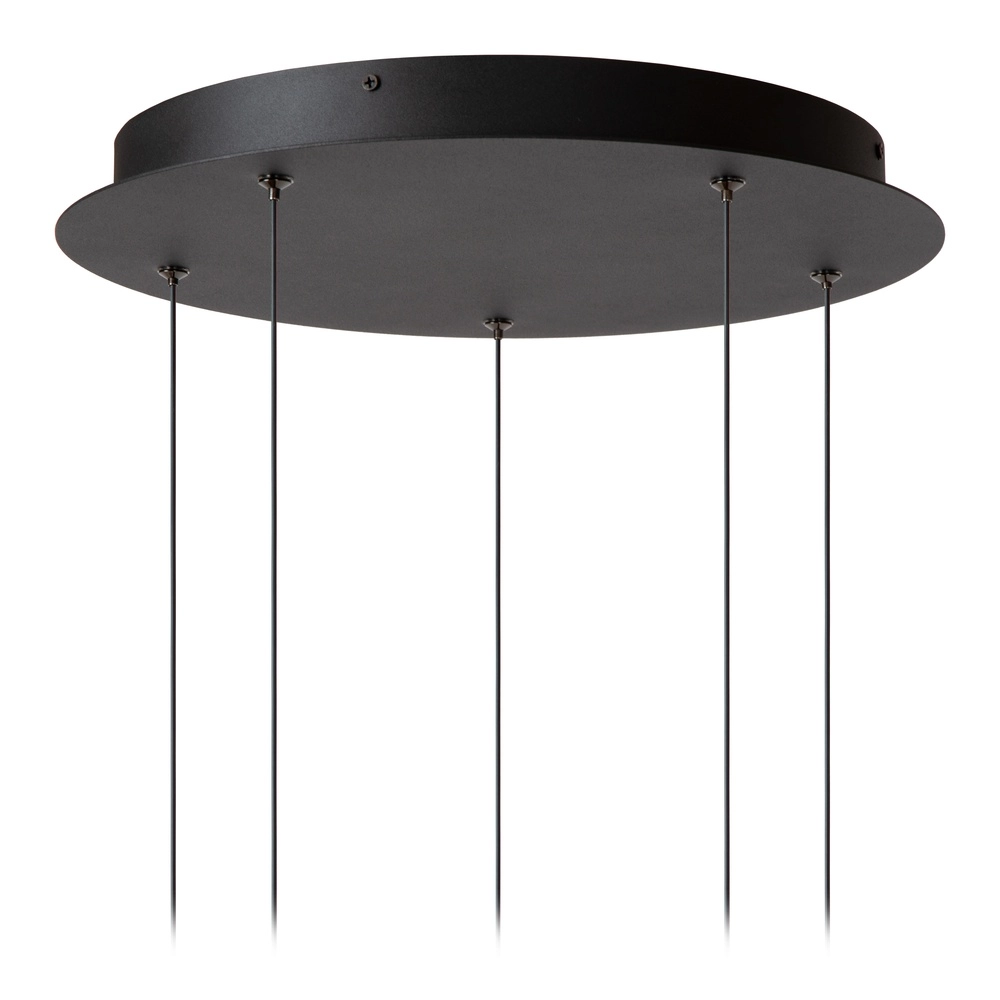 Lampe pendante de conception Calina 5 lumières avec sphères blanches Premium by Lucide 5411212242013