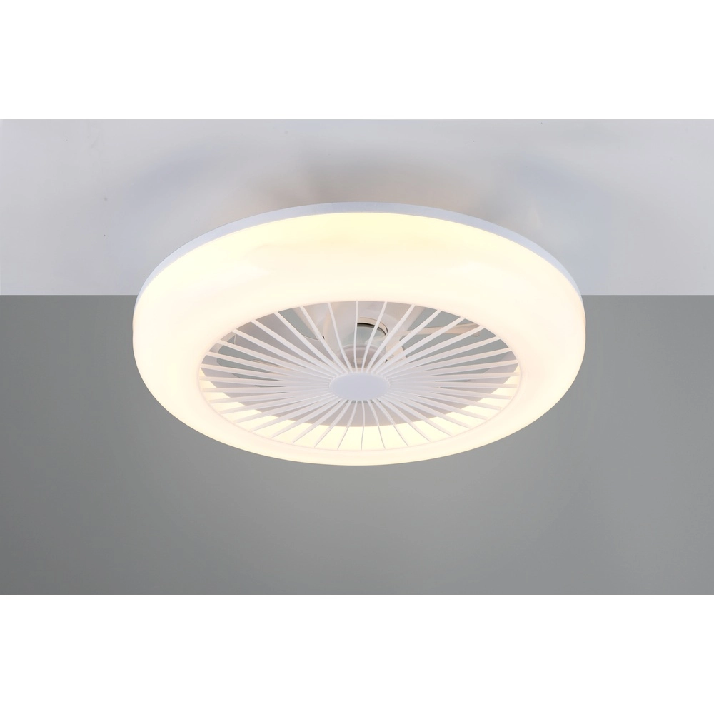 Ventilateur de plafond Mora blanc avec lampe Trio 4017807650419