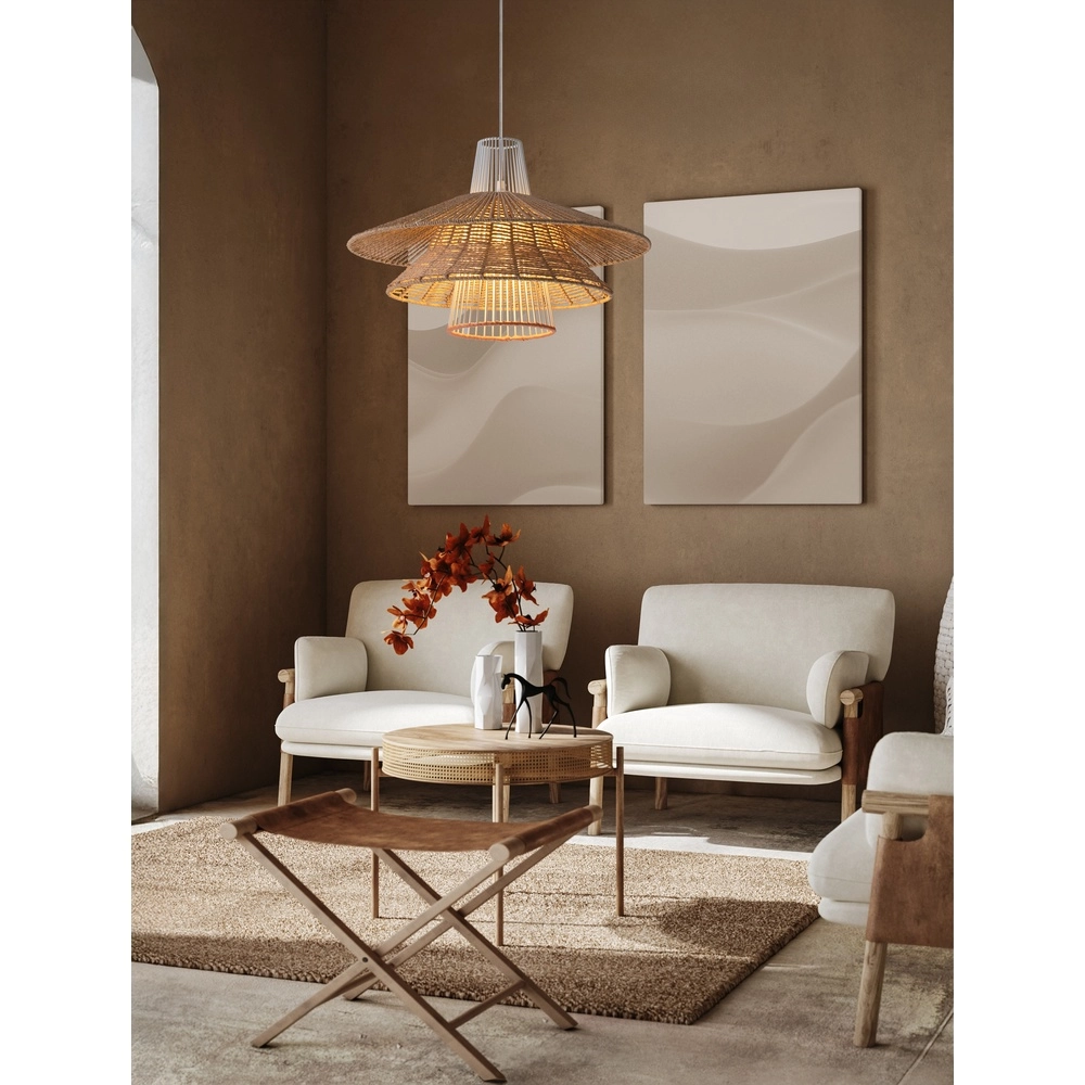 Suspension en rotin Kao Ø 50cm Lyora 5212017477279