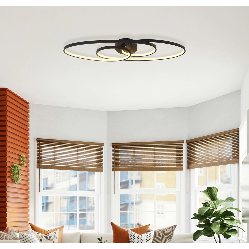 Lampe de plafond à design Spira Noir Globo 9007371569465