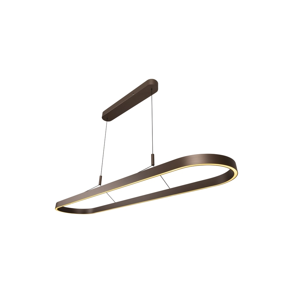 Lampe suspendue ovale Liane Brun rouille Lucide Vibes 5411212461117