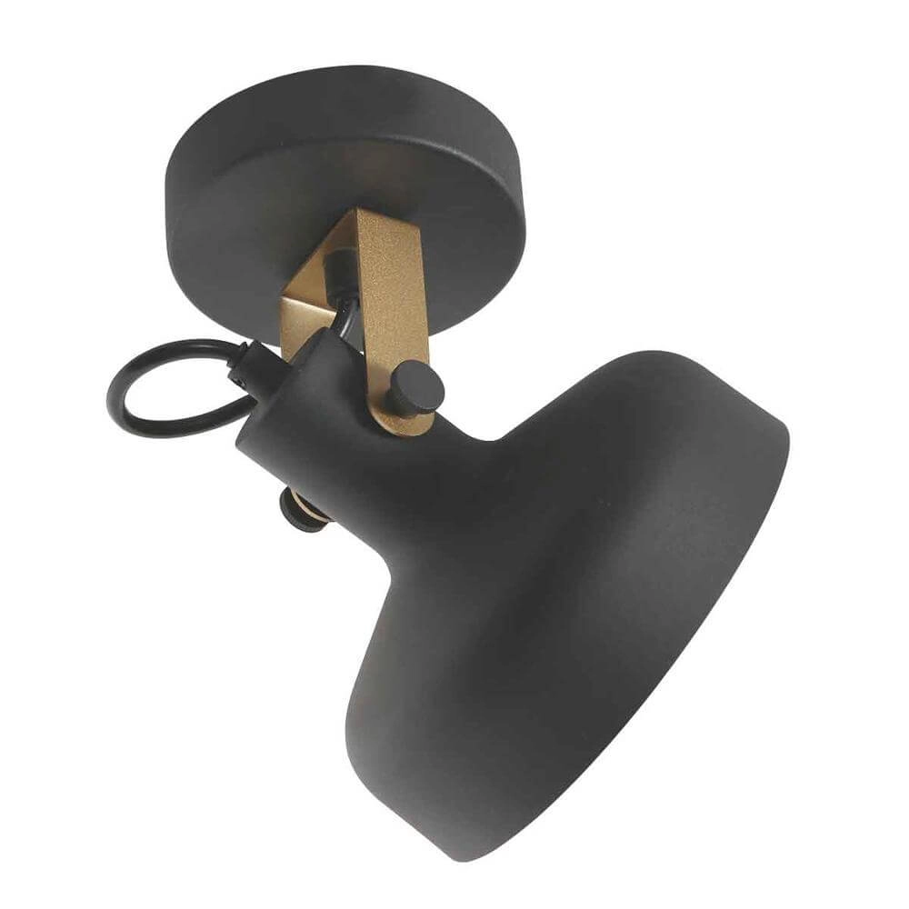 Applique murale Prato noir avec or Steinhauer 8712746176377