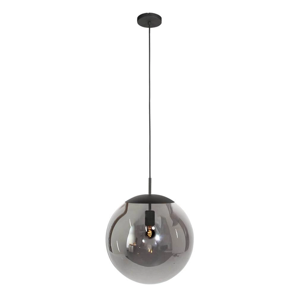 Suspension Bollique noir avec verre fumé Steinhauer 8712746177558