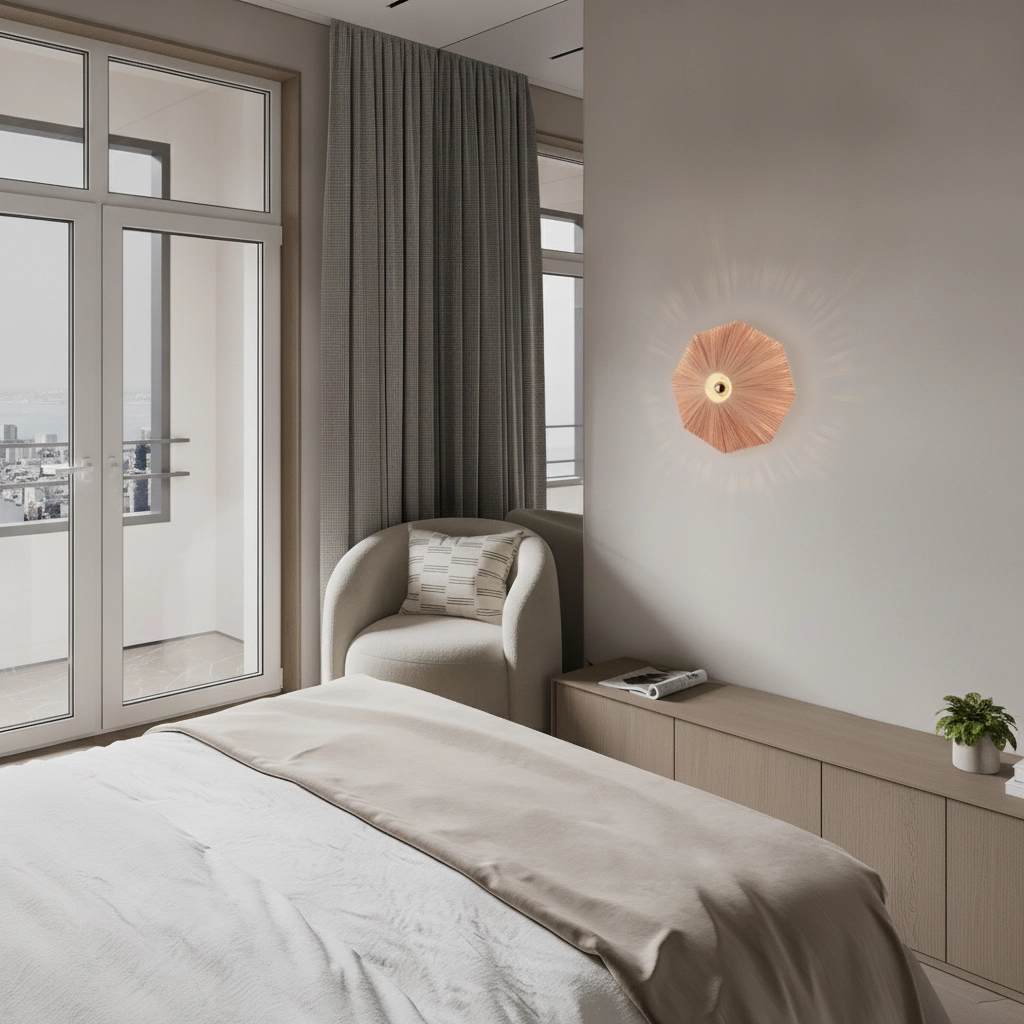 Lampe murale Elvio terre cuite Ø 45cm Lyora 5212017493903