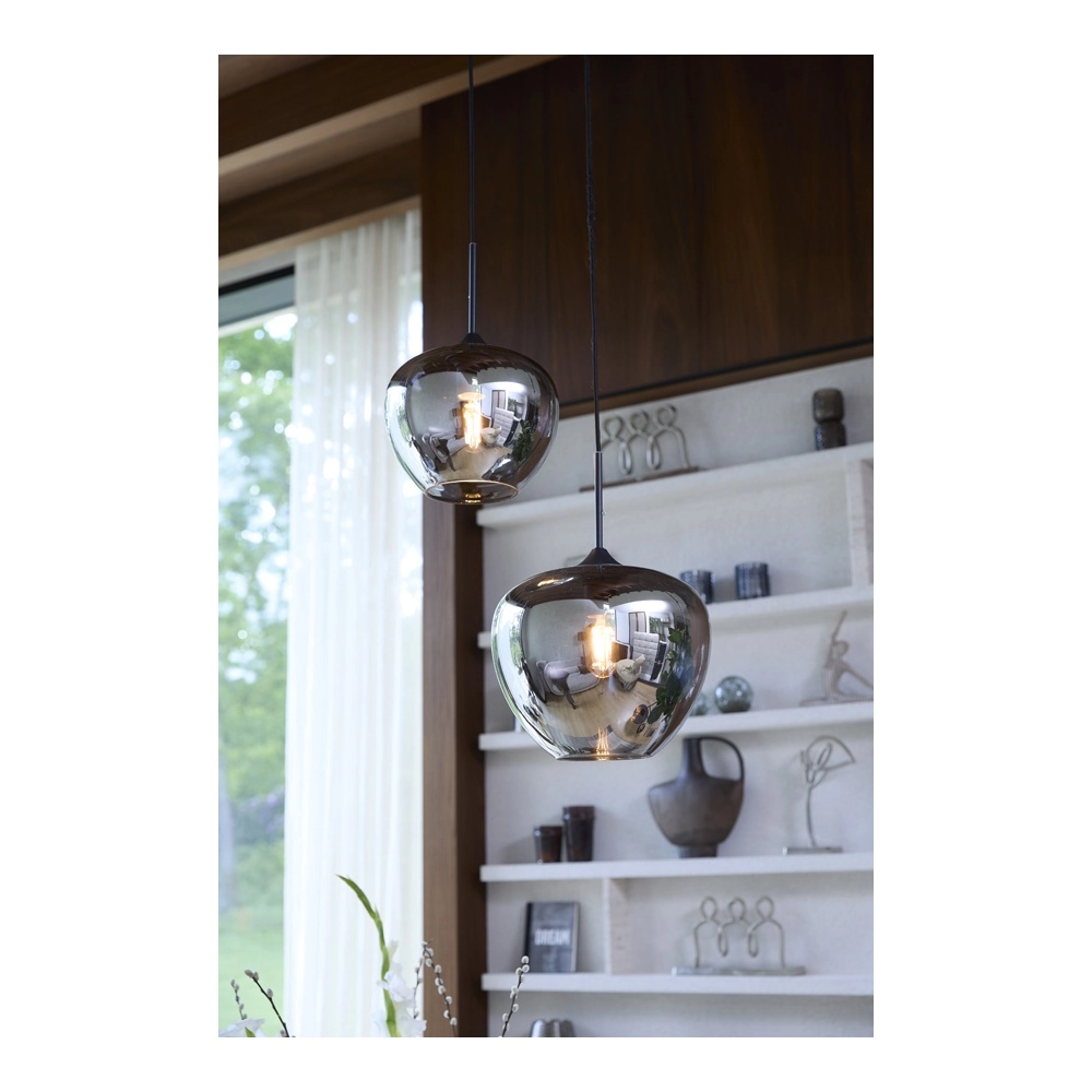 Lampe suspendue Mayson Ø 23 cm de fumée Light & Living 8717807614140