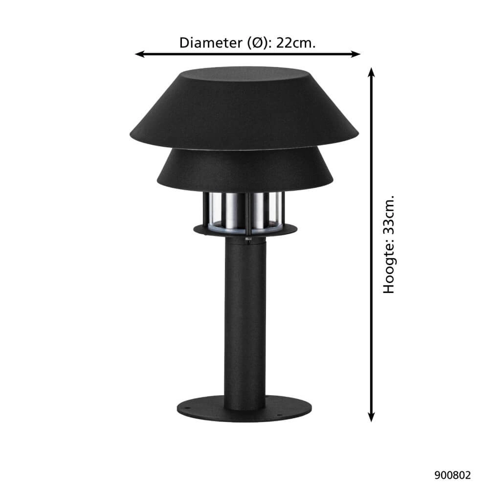 Lampe sur pied noire Chiappera Eglo 9008606261819