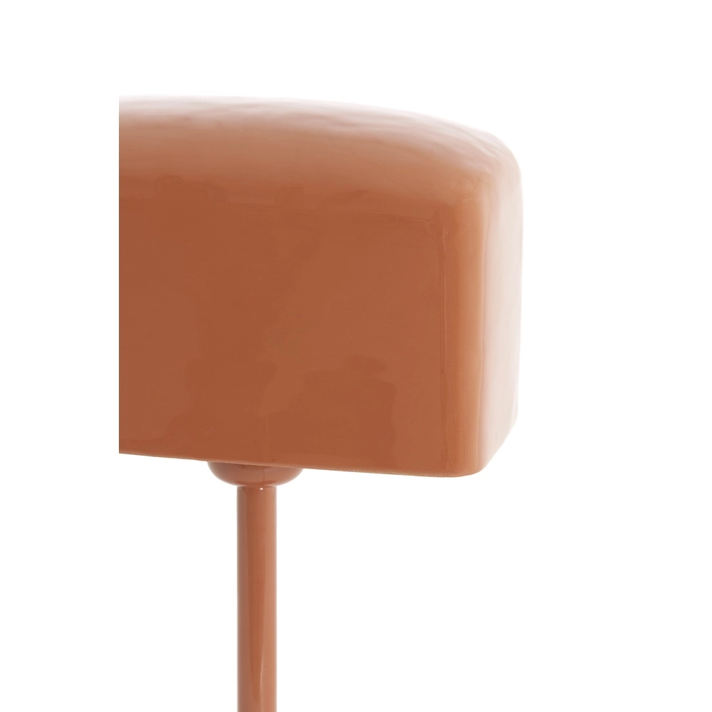 Lampe de chevet Elenie 20x10cm - orange foncé brillant Light & Living 8717807818753