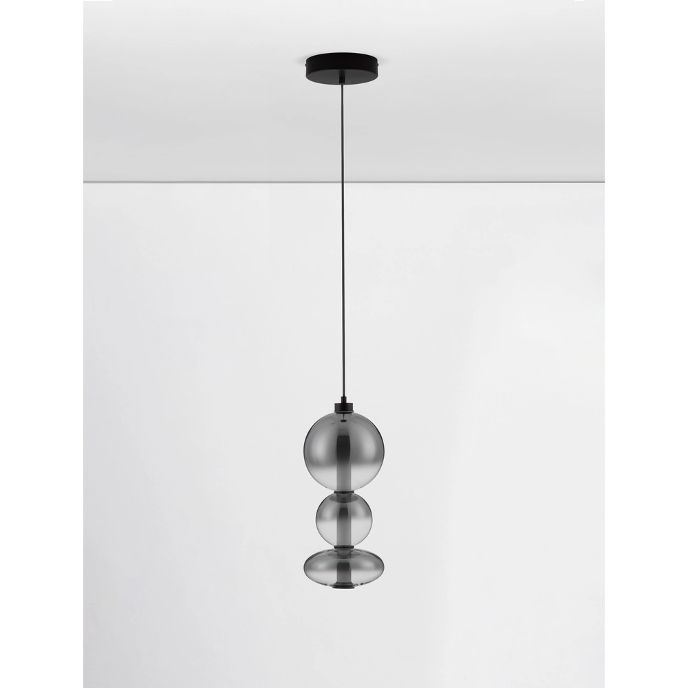 Suspension Bally Verre fumé 45,5 cm Lyora 5212017449160
