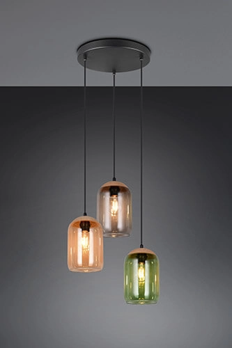 Lampe de table à manger en verre Cork 3 lumières Trio 4017807622980