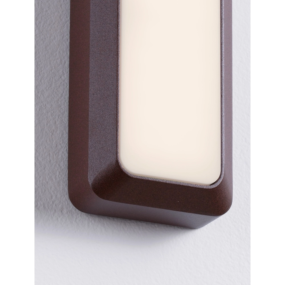 Applique murale Appia rectangle brun rouille Lyora 5212017449610