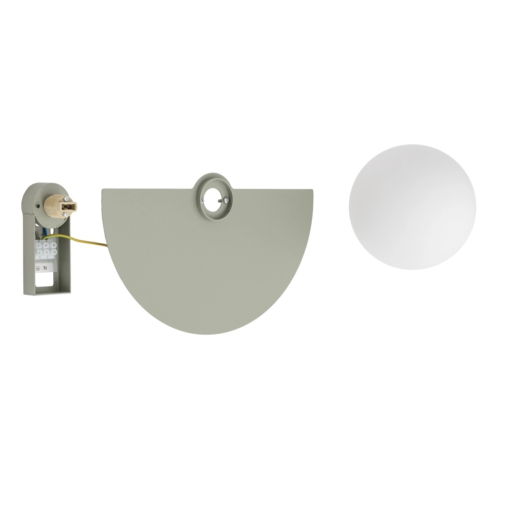Demi-lampe murale Saturn Vert sauge Lyora 5903139125970