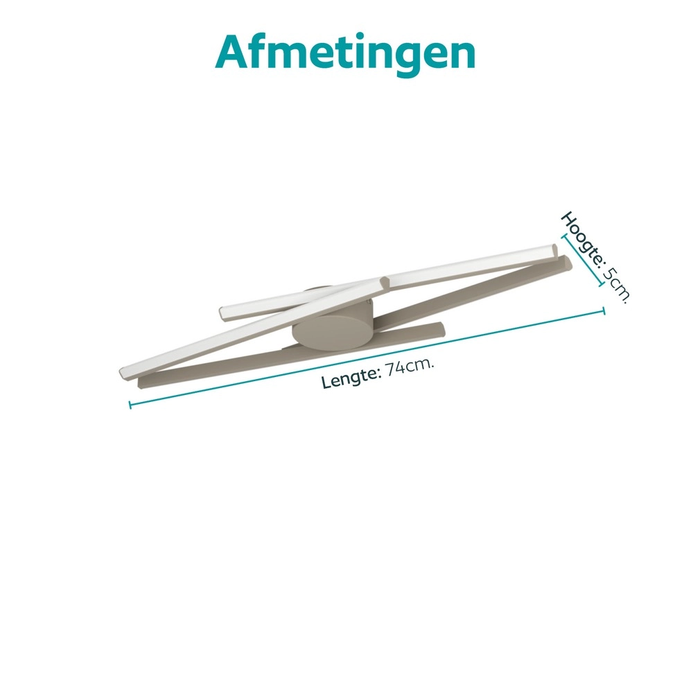 Lampe de plafond à design Pradilla brun sable Eglo 9008606391462