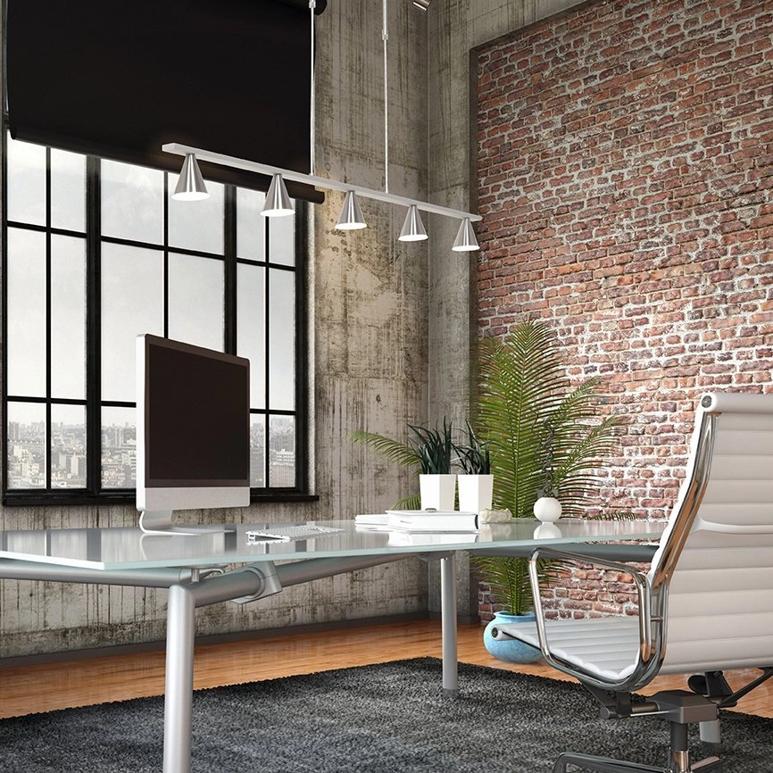 Lampe suspendue design Vortex 120cm - Acier inoxydable Steinhauer 8712746135459