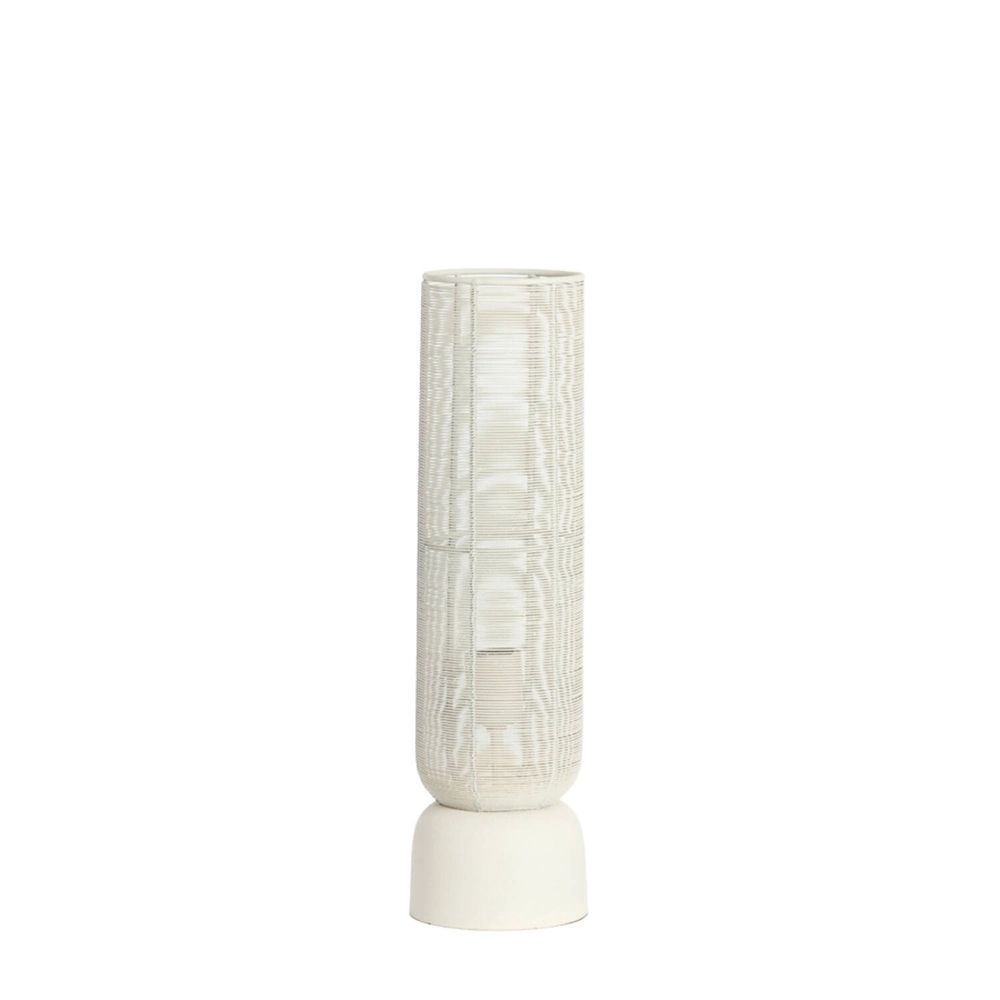 Lampe de table Lezuza Ø 13,5cm blanc
