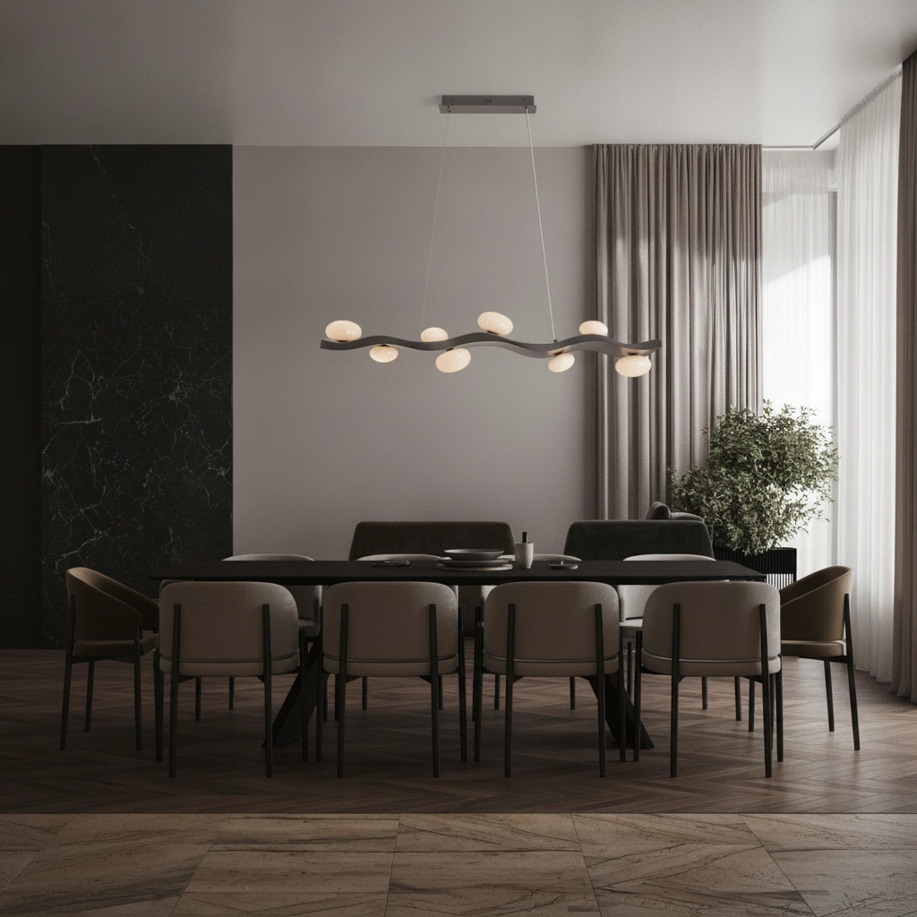 Lampe pendante noire Severo Conception